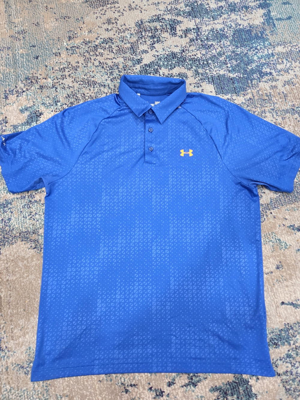 Under Armour Coldblack Men's Short Sleeve Performance HeatGear Polo Shirt Size L